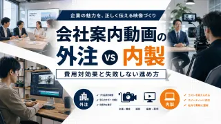 会社案内動画の外注vs内製｜費用対効果と失敗しない進め方