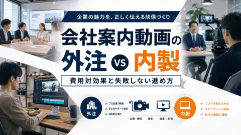 会社案内動画の外注vs内製｜費用対効果と失敗しない進め方